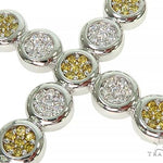 Prong Diamond Canary Cross Pendant 66046 - Image 4