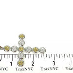 Prong Diamond Canary Cross Pendant 66046 - Image 7