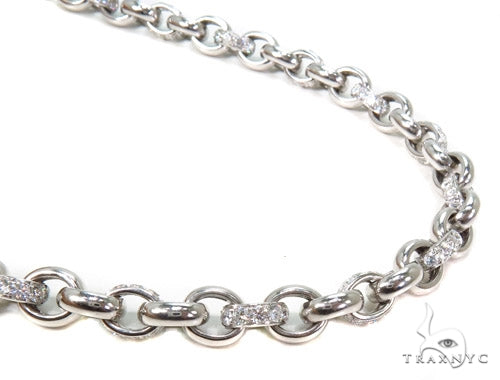 Prong Diamond Chain 26 Inches 8mm   37372 - Image 1