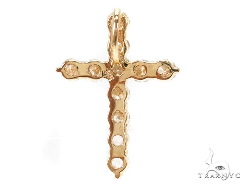 Prong Diamond Cougar Cross Crucifix 37430 - Image 4