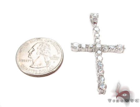 Prong Diamond Cross Crucifix 31169 - Image 5