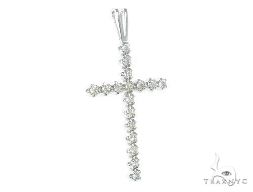 Prong Diamond Cross Crucifix 49454 - Image 2