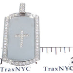 Prong Diamond Cross Crucifix Dog Tag 44894 - Image 5