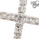 Prong Diamond Cross Crucifix Necklace 32010 - Image 3