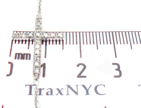 Prong Diamond Cross Crucifix Necklace 32010 - Image 9