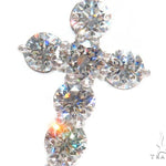 Prong Diamond Cross Crucifix Necklace Set 44601 - Image 3