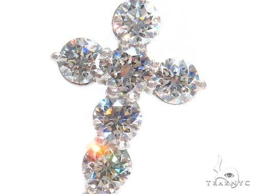 Prong Diamond Cross Crucifix Necklace Set 44601 - Image 3