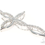 Prong Diamond Cross Crucifix Pendant 45552 - Image 2