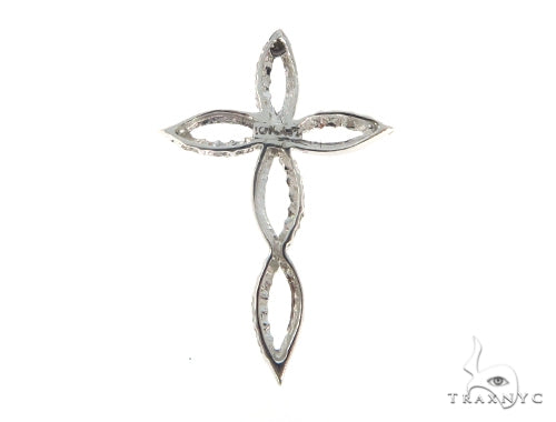Prong Diamond Cross Crucifix Pendant 45552 - Image 3