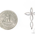 Prong Diamond Cross Crucifix Pendant 45552 - Image 4