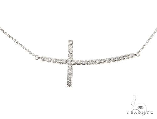 Prong Diamond Cross Pendant 65072 - Image 1