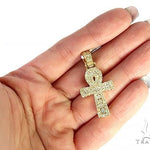 14K Gold Diamond Ankh Cross 65849 - Image 5