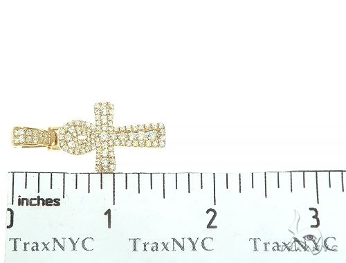 14K Gold Diamond Ankh Cross 65849 - Image 7