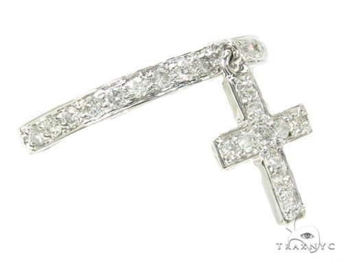 Prong Diamond Cross Crucifix Ring 39754 - Image 2