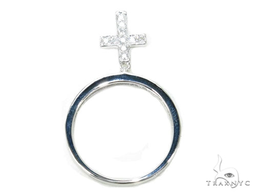 Prong Diamond Cross Crucifix Ring 39754 - Image 8