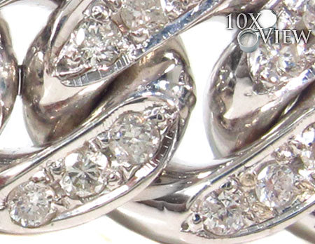 Prong Diamond Cuban Chain 30 Inches 11mm   32994 - Image 4