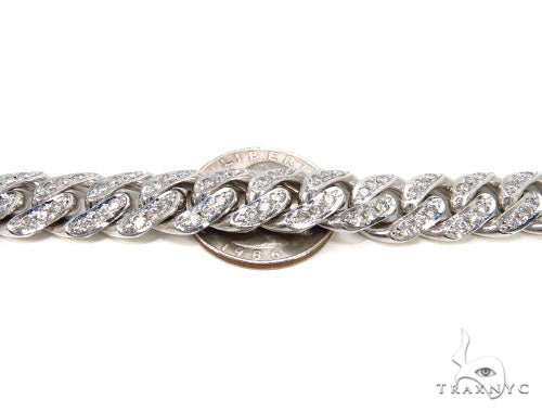 Prong Diamond Cuban Chain 30 Inches 13mm   39810 - Image 4