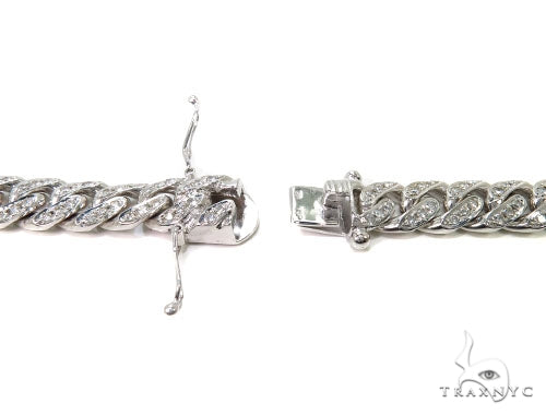 Prong Diamond Cuban Chain 30 Inches 13mm   39810 - Image 5