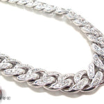 Prong Diamond Cuban Chain 32 Inches 13mm   33724 - Image 1