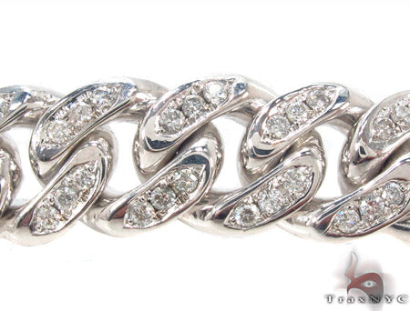 Prong Diamond Cuban Chain 32 Inches 13mm   33724 - Image 3