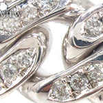 Prong Diamond Cuban Chain 32 Inches 13mm   33724 - Image 4