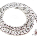 Prong Diamond Cuban Chain 32 Inches 13mm   33724 - Image 9