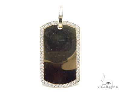 Prong Diamond Dog Tag 42503 - Image 1
