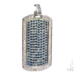 Prong Diamond Dog Tag Pendant 44901 - Image 2