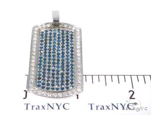 Prong Diamond Dog Tag Pendant 44901 - Image 5