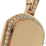 Prong Diamond Dog Tag Pendant 58605 - Image 3