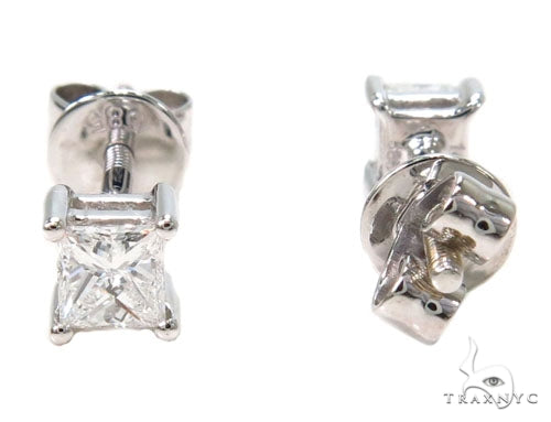 Luminara Studs Prong Diamond Earrings 39849 - Image 4