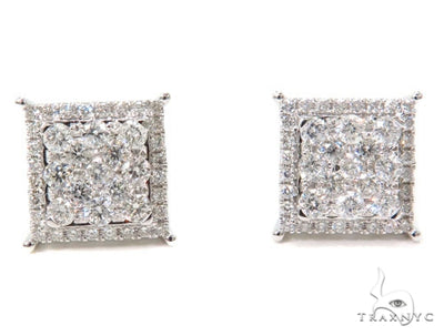 Prong Diamond Earrings 40613 - Image 1
