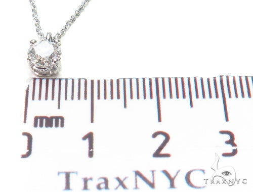 Prong Diamond Earrings & Necklace Set 43165 - Image 14