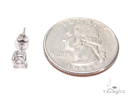 Prong Diamond Earrings & Necklace Set 43165 - Image 6