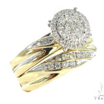 Prong Diamond Engagement Couple Ring Set 43999 - Image 1