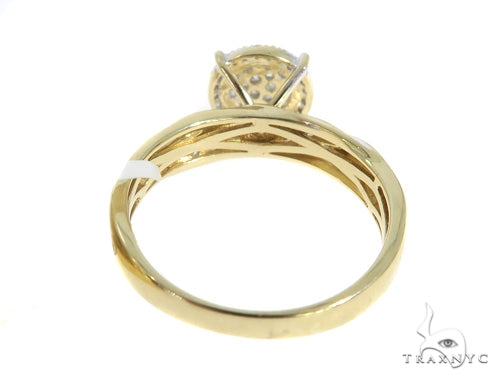 Prong Diamond Engagement Couple Ring Set 43999 - Image 8