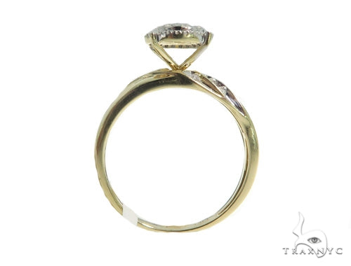 Prong Diamond Engagement Couple Ring Set 43999 - Image 9