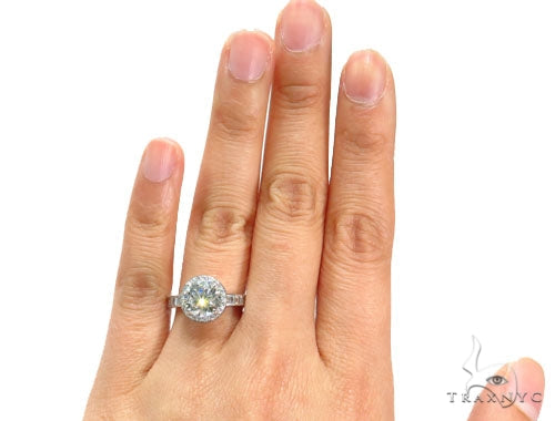 Prong Diamond Engagement Ring 41813 - Image 9