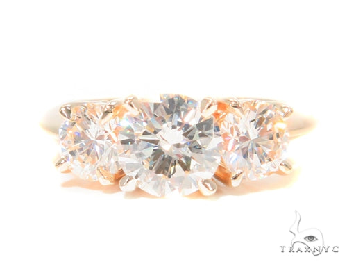 Prong Diamond Engagement Ring 44608 - Image 2