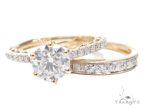 Prong Diamond Engagement Ring Set 42309 - Image 1