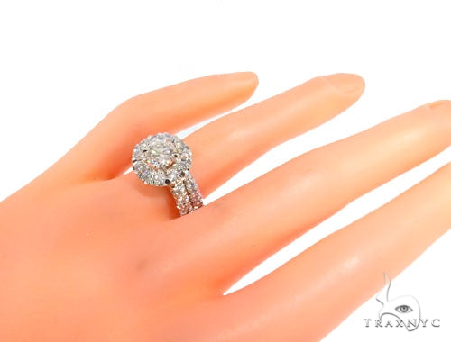 Prong Diamond Engagement Ring Set 44600 - Image 7