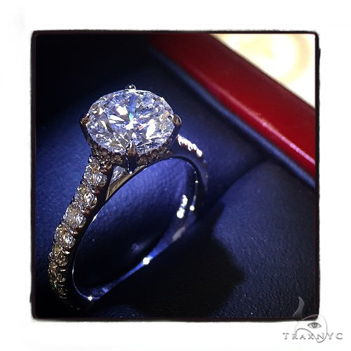 Prong Diamond Engagement Ring Set 48999 - Image 3