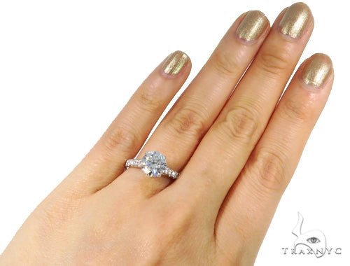 Prong Diamond Engagement Ring Set 48999 - Image 12
