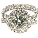 Prong Diamond Engagement Ring Set 49761 - Image 2