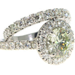 Prong Diamond Engagement Ring Set 49761 - Image 1