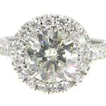 Prong Diamond Engagement Ring Set 49761 - Image 4