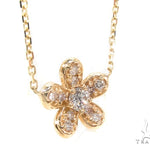 Prong Diamond Flower Necklace  35256 - Image 2