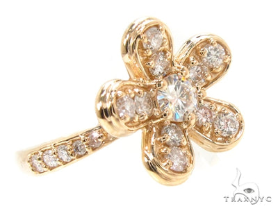 Prong Diamond Flower Ring 35255 - Image 1
