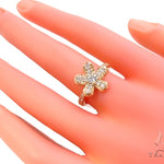 Prong Diamond Flower Ring 35255 - Image 7