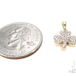 Prong Diamond Three Leaf Clover Pendant 37485 - Image 5